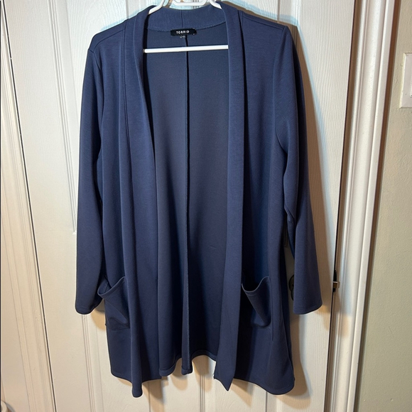 Torrid Studio Cupro Open Front Cardigan - Picture 6 of 10